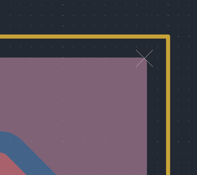 apaleslimghost's tweet photo. @scolar @thonk_synth addendum: this little x is how it displays an unconnected ratsnest line between the same point on different layers https://t.co/pzIb0gO06I