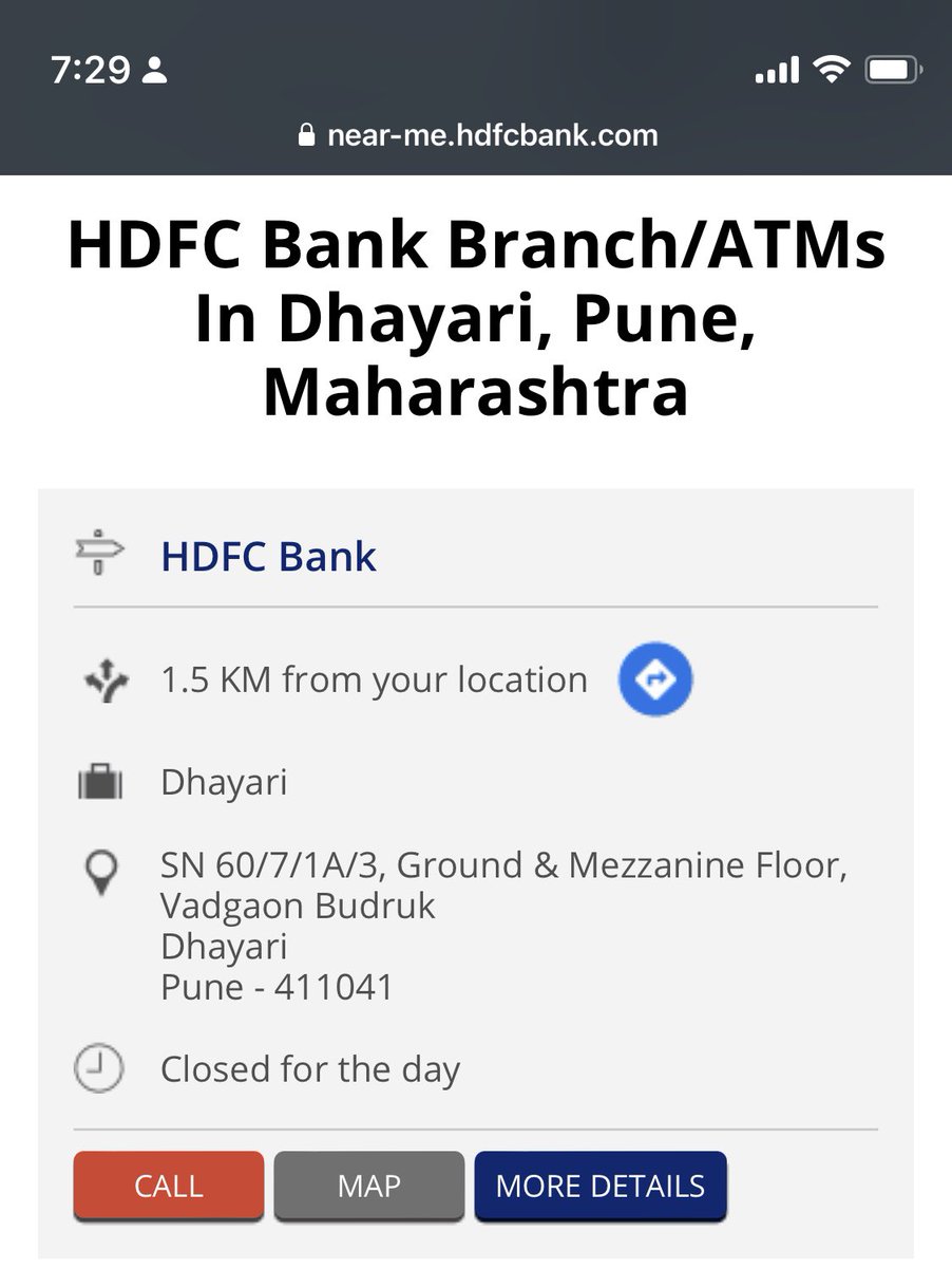 origin0_o's tweet photo. @HDFCBank_Cares Thank you boss for another misleading bullshit … first you locate this branch using google map and then let me know if you find it. #worstcareever https://t.co/SCjVO1LGoL