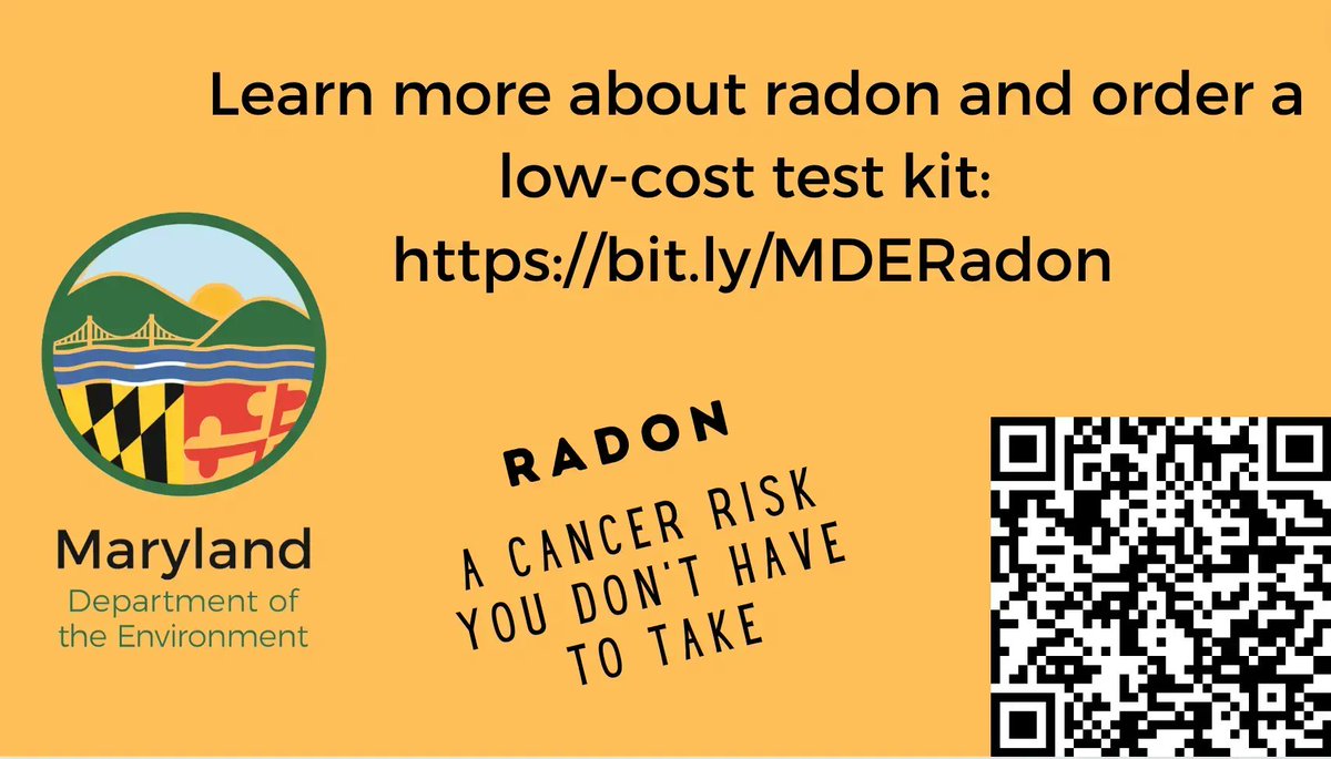 MDEnvironment's tweet photo. Radon is the leading cause of preventable lung cancer among non-smokers. https://t.co/LzWNK86Y8H
To learn more about radon, visit our Facebook page each Tuesday to play #TriviaTuesday.
#MDRadonAwareness #Test4Radon https://t.co/N9prgsZMm4