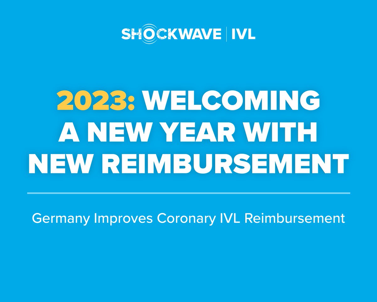 ShockwaveIVL's tweet photo. Making New Waves in Germany: #CoronaryIVL has been upgraded as a treatment option in the DRG system effective January 1, grouped into F19B or F56B, depending on the setting! Read the coding guide and more here: https://t.co/4K5TFWq47E
ISI https://t.co/sZ0NdzXNcV #LetsGetCracking https://t.co/ak0MdGYXKG