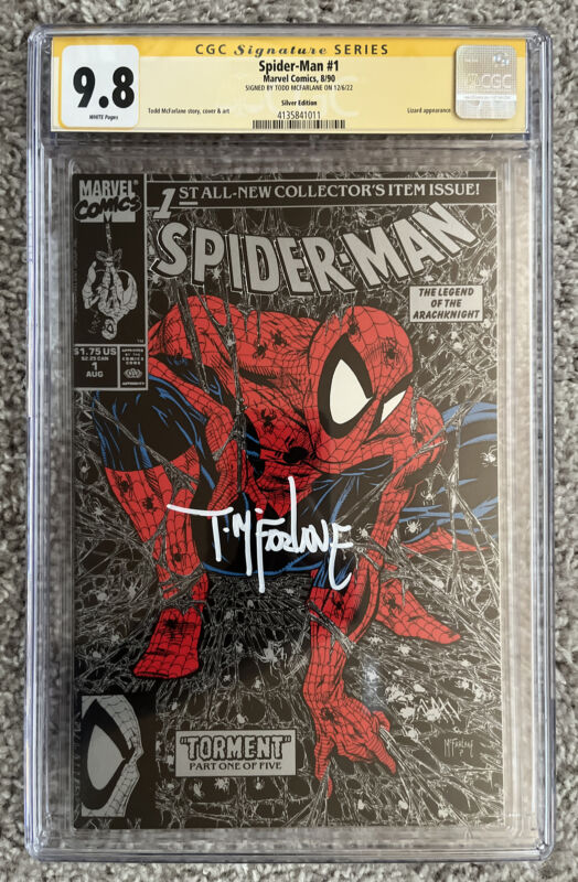 Spider-Man #1 CGC 9.8 Silver Edition SS Signed by Todd McFarlane 1990  https://t.co/vQZPfMxqUr https://t.co/MSX7mK5naJ