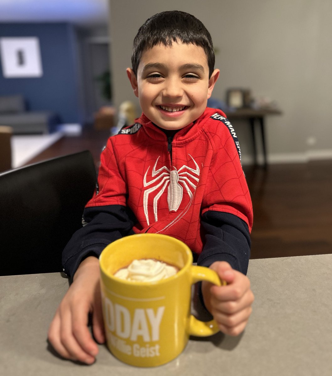 bleen18's tweet photo. Oren starting his morning #sundaytoday https://t.co/21gCV6wzQY
