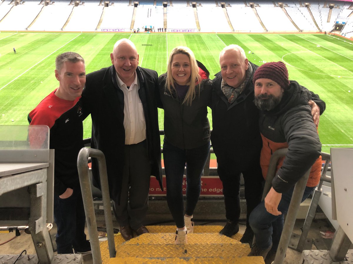 RTÉ Radio team at Croke Park for today’s All-Ireland semi-finals @sundaysport Jacqui’s final day on radio.