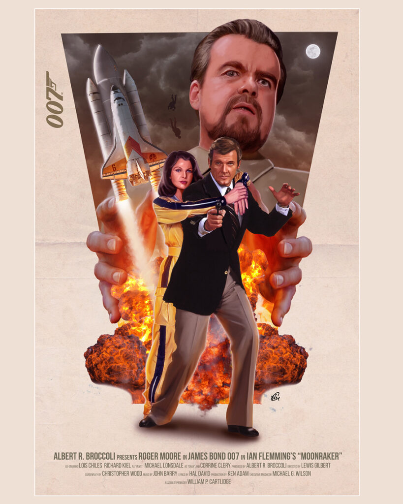 sonoras_bandas's tweet photo. Arte para #Moonraker del ilustrador inglés #NeilFraser. #jamesbond https://t.co/F0oEz3SaPq