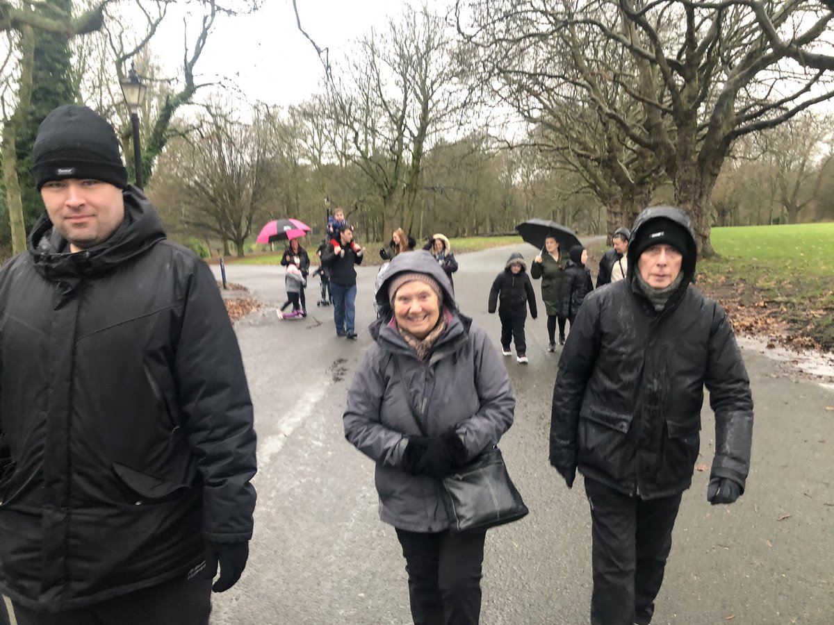 startingoverCIC's tweet photo. A great turnout today on our first Walk and Talk of 2023 despite the weather. 20 members turned up to help disseminate our winter warmer packs on the way. Looking forward to getting out every Sunday now on some exciting new walks and trails 😊 #Walkandtalk #Mentalhealthawareness https://t.co/V5cxQMG7XB