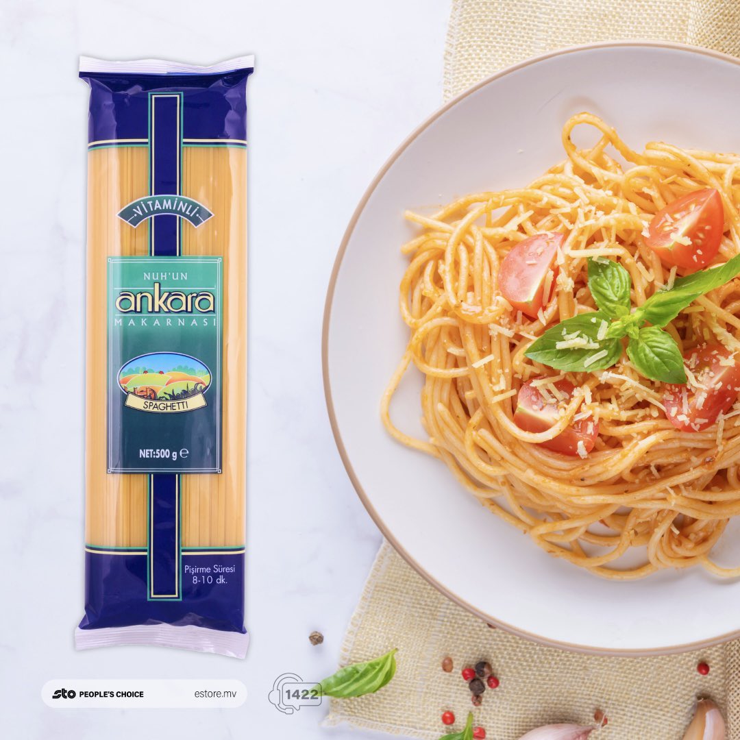 stopcmv's tweet photo. #Ankara #Vitamin pasta is low in fat &amp; calorie hence, perfect for your diet plan 🍝🍃 

📍STO People’s Choice 
#Sphagetti #PastaLover #Healthy 🍃 https://t.co/WKlaREME1T