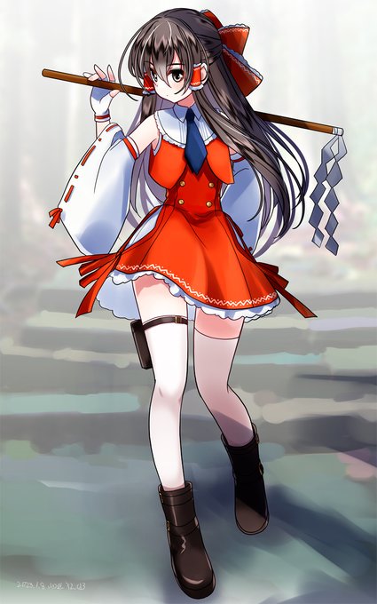 年明けからの巫女さん繋がりで幻想郷の方の巫女さん
#東方Project 