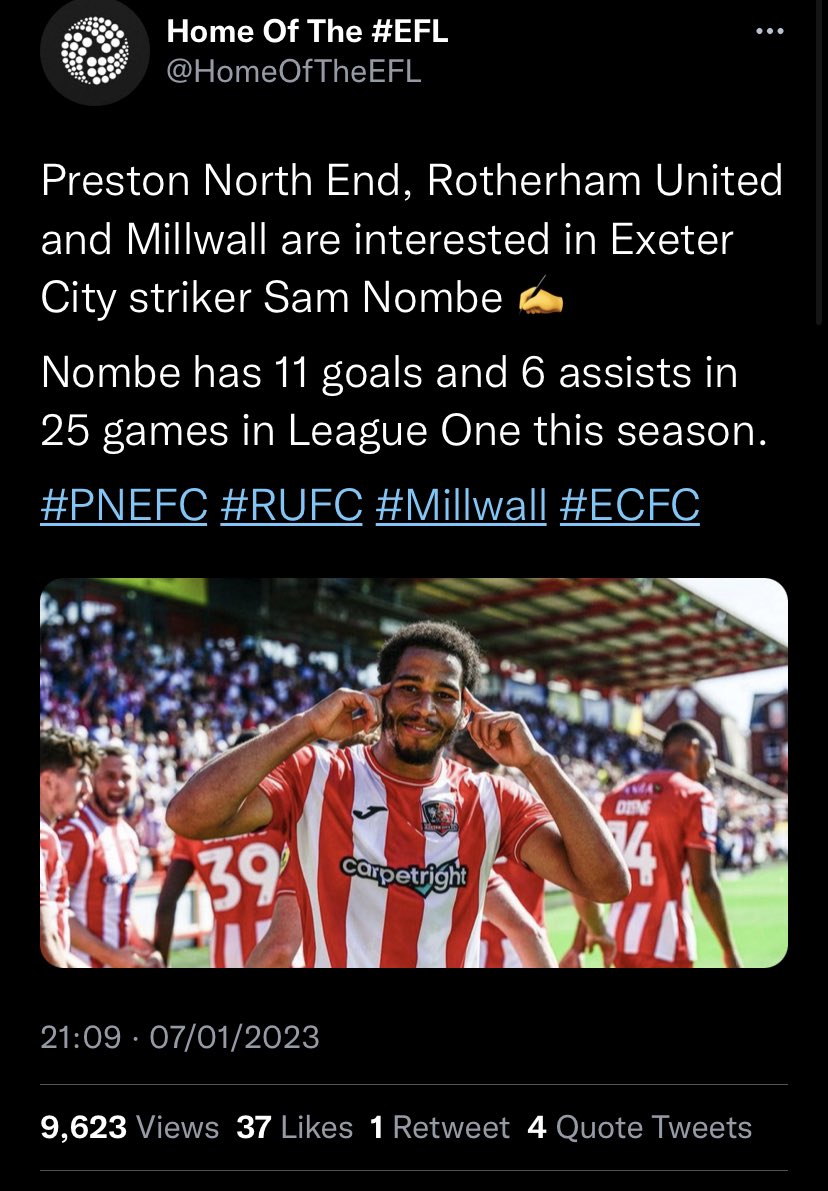TRANSFERNEWSEFL's tweet photo. @EnglishRumours_ Source: #ecfc https://t.co/Vf5Ah5THU5