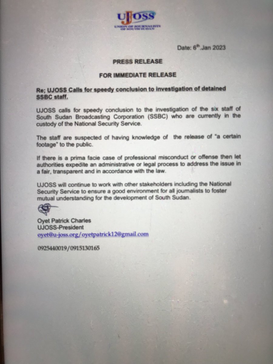 🇬🇧 increasingly concerned about arrest of 6 SSBC staff. Due process must be followed &amp; rights respected:  any charges made within 24 hours; legal representation &amp; access for families allowed.  Any professional misconduct is for SSBC to address. #SSOT #DefendMediaFreedom
