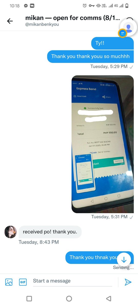 Angel101204's tweet photo. Hello!!! Successful transaction lateee posst nabusy sa work eh thank youu po mkre transactions to comeee! Mga naka tatlong transaction na kami ni atee. #KAHELp https://t.co/kwq2flMjv9