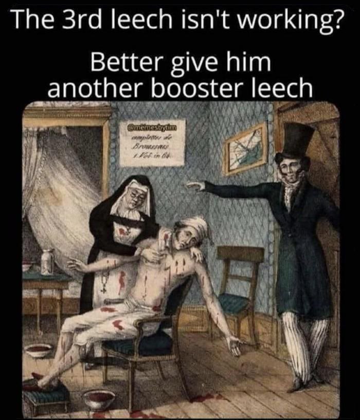 Animus_Diagolon's tweet photo. READY MOAR BOOSTER LEECHES!
This one isn’t safe enough yet!
#mRNAInjections #SameThingBruh https://t.co/tYnRO6RGn9