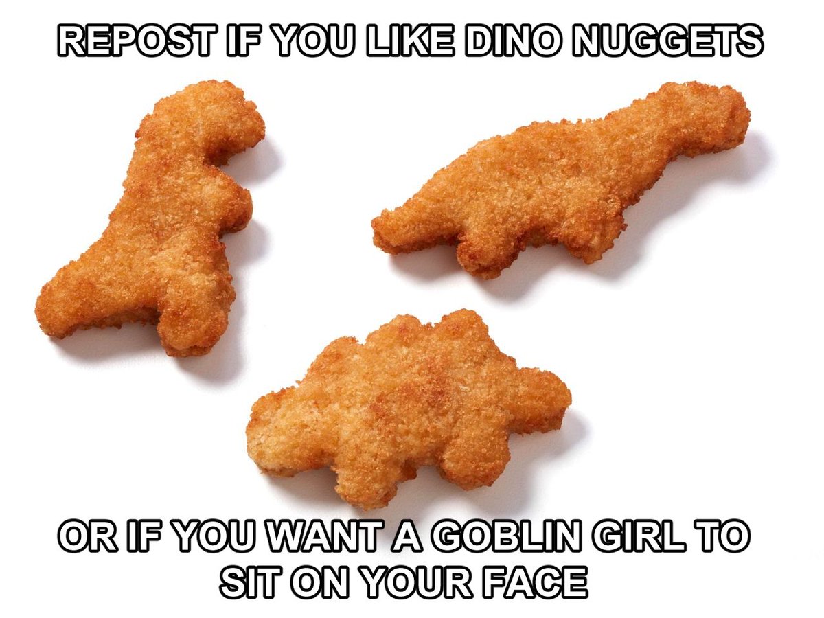 TwixeGobbo's tweet photo. mmm dino nuggies https://t.co/a9KXpueeAu