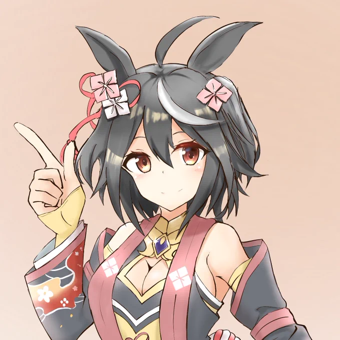 ちょい手直しキタちゃん#キタサンブラック 