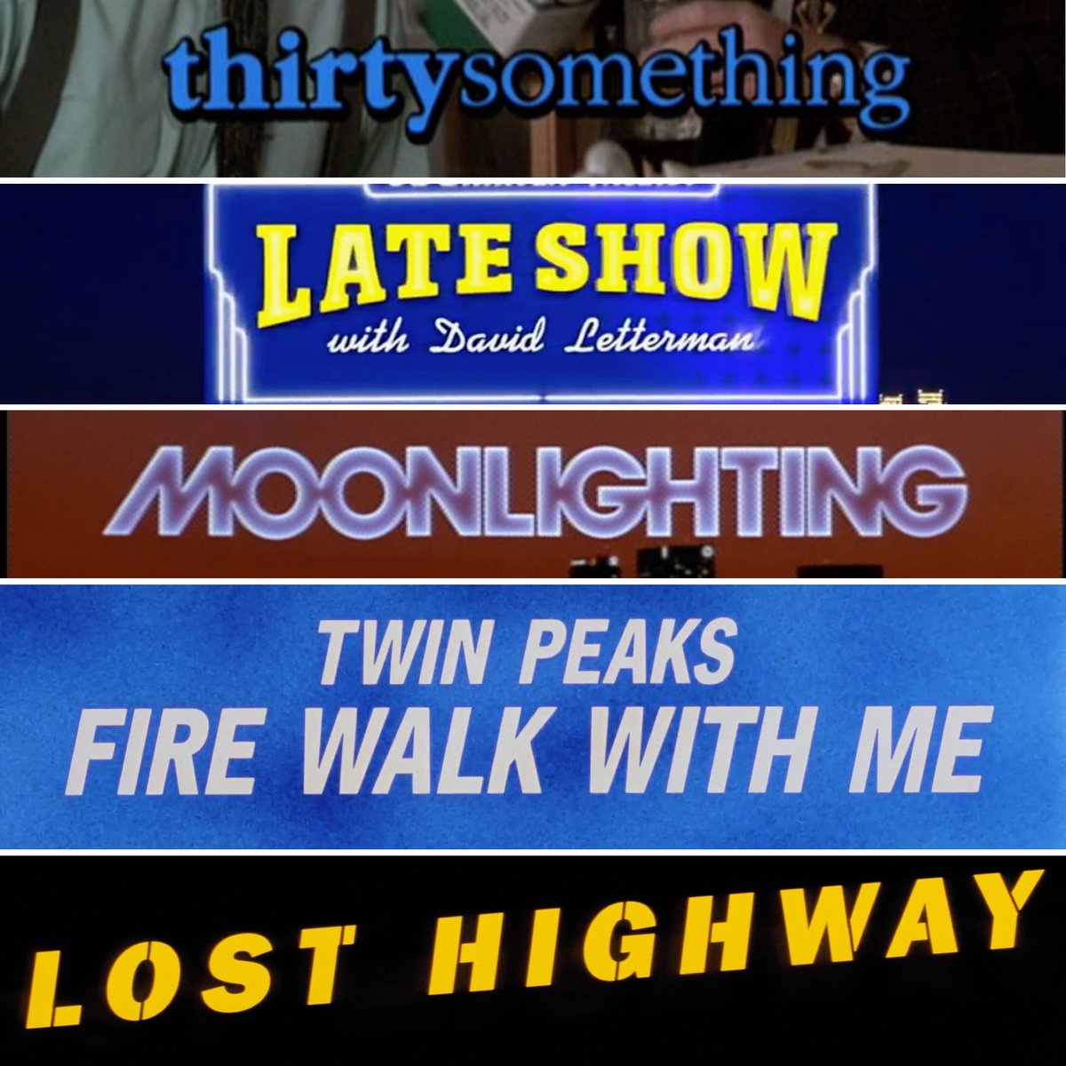 The topics of all my books I have written. You can order at TuckerDsPress.com. #tvbooks #moviebooks #davidlynch #davidletterman #scottryan #author #moonlighting #thirtysomething #letterman #firewalkwithme #twinpeaks #losthighway