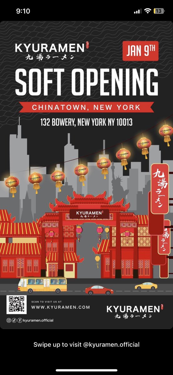 ChinatownNYC's tweet image. Soft opening tomorrow 1/9 for Kyuramen at 132 Bowery #softopening #kyuramen #bowery #chinatown #chinatownnyc #explorechinatown #haveyouramenyet #haveyoueatenyet