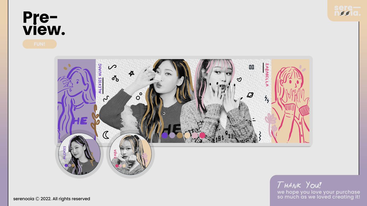 alexuang's tweet photo. Kalo yang ini hadiah GA dari @serenooia, makasih banyak kakak sere udah menangin I di GA nya dan buatin I layout super duper lucu dan cakep ini. i jadi bisa couplean layout sm my love Zara. 😣💗 https://t.co/Vv0BDvNAiz