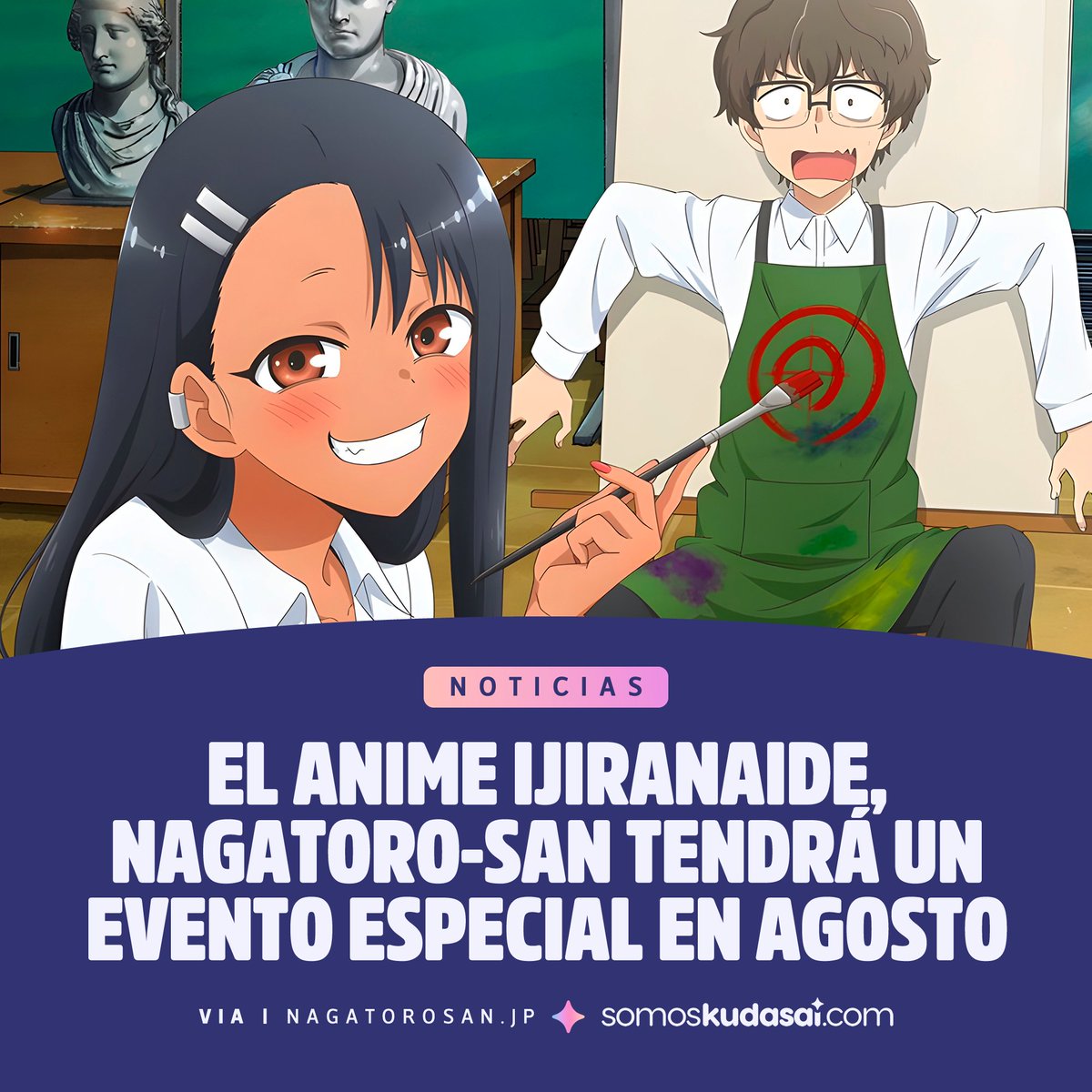 Ijiranaide, Nagatoro-san tem anuncio de temporada Através de um evento  dedicado a série Ijiranaide, Nagatoro