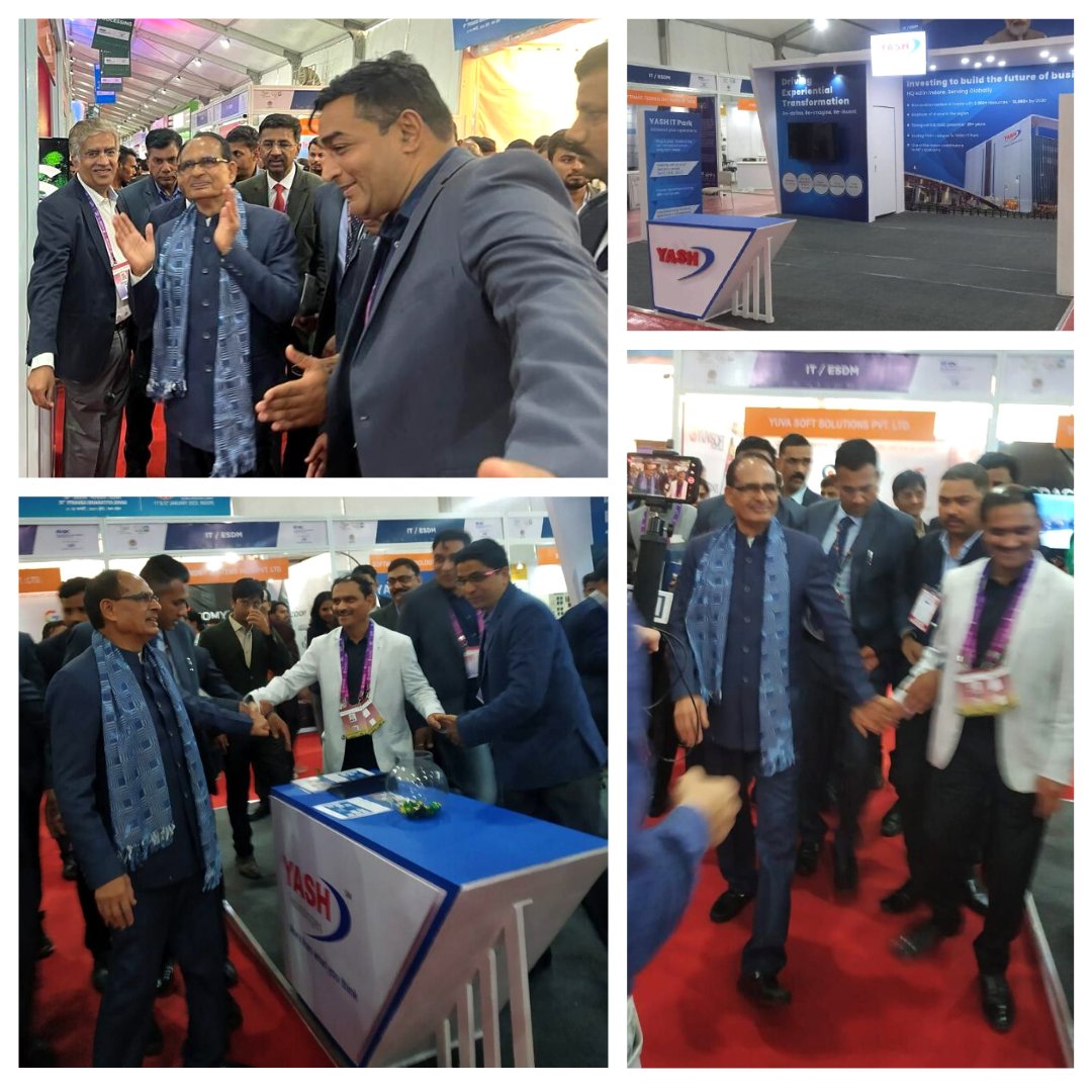 It was a momentous occasion &amp; a privilege for the YASH leadership team to welcome the Hon'ble CM of MP, Mr. Shivraj Singh Chauhan, to the <a href="/YASH_Tech/">YASH Technologies</a> booth today @ the Pravasi Bharatiya Divas event in Indore #InvestMPGIS2023 <a href="/CMMadhyaPradesh/">Chief Minister, MP</a> <a href="/djyashcfo/">Dharmendra Jain</a> <a href="/investing/">Investing to Retire</a> <a href="/FollowCII/">Confederation of Indian Industry</a> <a href="/MPIDC/">MPIDC</a>