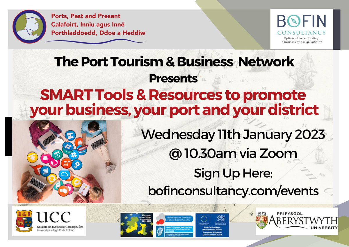 If there's one thing you should do today for your business it's sign up for the next workshop as part of the Port Tourism & Business Network. 
#EUIrelandWales #progress #development 

bofinconsultancy.com/events/