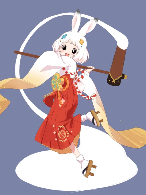 oc新年うさぎ 
