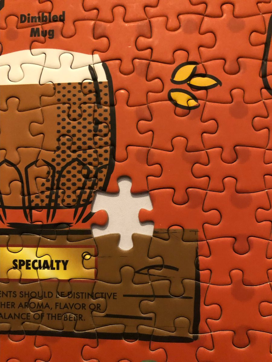 veggiespam's tweet image. I gifted my #brewmaster stepfather a #beer puzzle for Christmas to hang near the carboys for inspiration via osmosis and lo, it is missing a piece. #FML #FirstWorldProblems