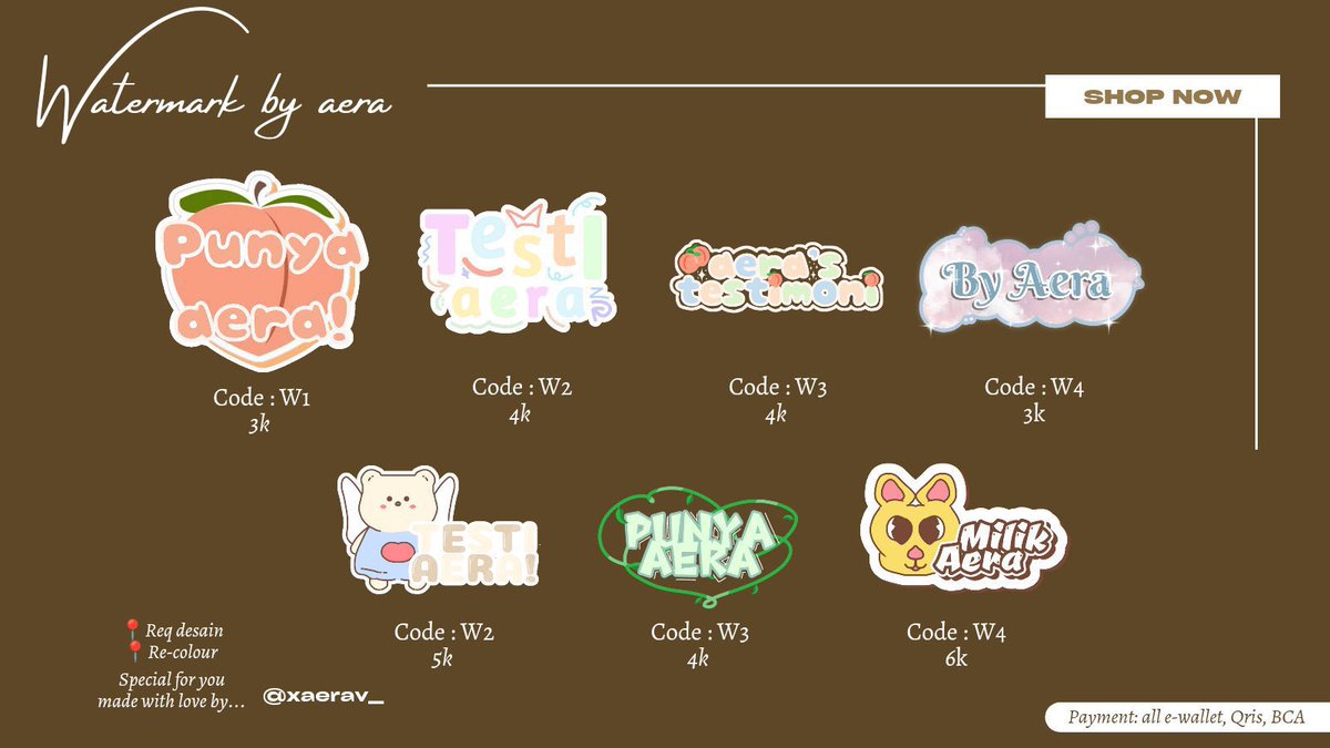 turqki's tweet photo. @hilmyrfhrz yuuuk Halo bisa banget sama @xaerav_ | open jasa edit : 
🌻 Qr Deco
🌻 Pricelist / pl
🌻 Watermark / wm
🌻 Etc? Porto? DM❣️

📌 Fast process
✓ re-color, req desain, re-size
💸 start 5k
💳 All e-wallet, Qris, BCA

Wa : https://t.co/hMlWhQMApM https://t.co/uDQdsBBUqD