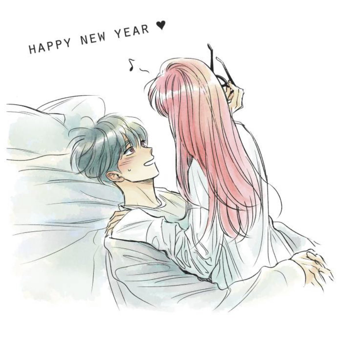 Rewriting Our Love Story Chapter 1 ُ on Twitter: "다시쓰는 연애사/rewriting our love story new year illustration!