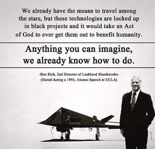 ThriveMovement's tweet photo. From the top guy in the secret space program before he died…Let that sink in. #thrive #freedom #secret #ufo #technology #backengineer #skunkworks https://t.co/SFfCfzILq6