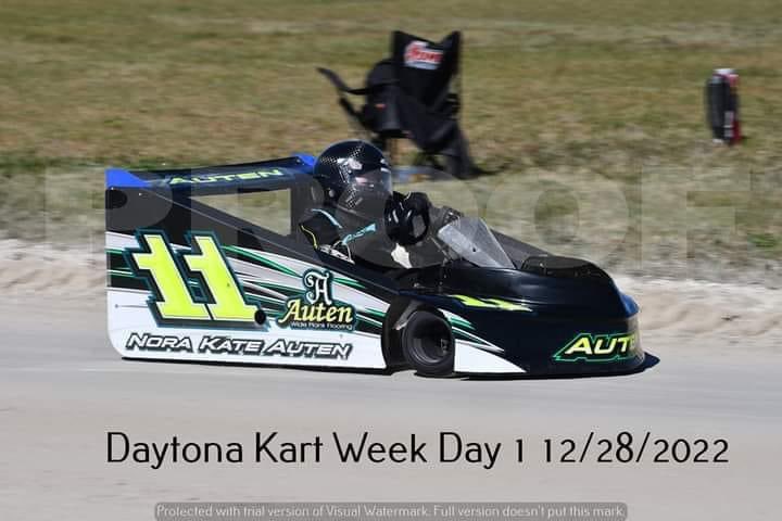 Shout to my lil cousin Nora Kate! Proud of her running with the big boys!!! #wka #daytonakartweek #2022 #flatkart #gokart