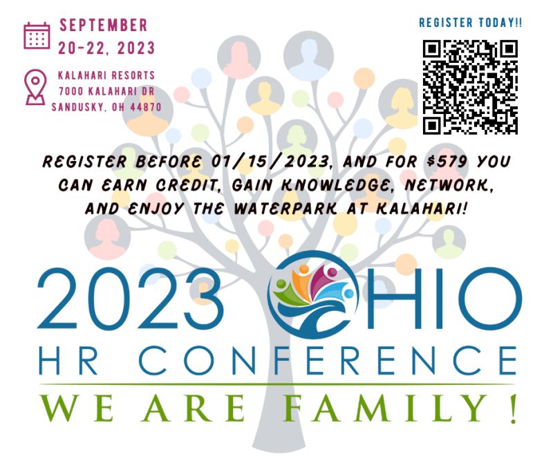 Don't forget to register for the OH SHRM Conference! We are 1 week away from the price increase! Looking forward to seeing you there!  #ohshrm22 #ohioshrm #hrpros
