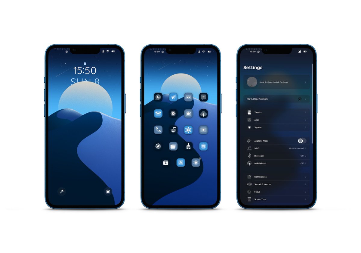 NKniv3s's tweet photo. #setup #ios #jailbreak

@MathyWallrod Lunar Wallpapers 💪🏼
 @mizframa for awesome and easy mockups 🥳 https://t.co/jtzPQdKVbO