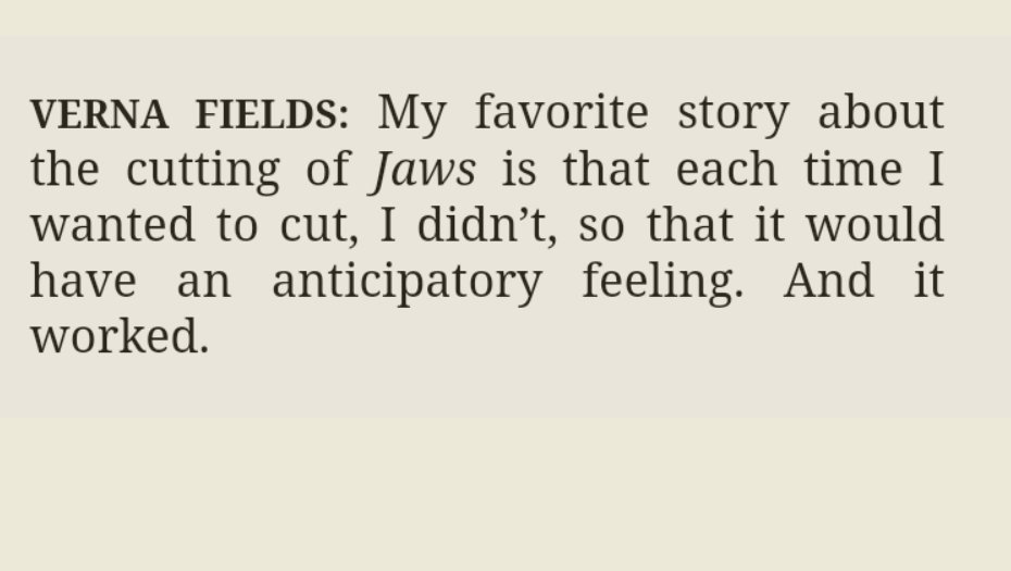 how to build suspense, from one of the master editors