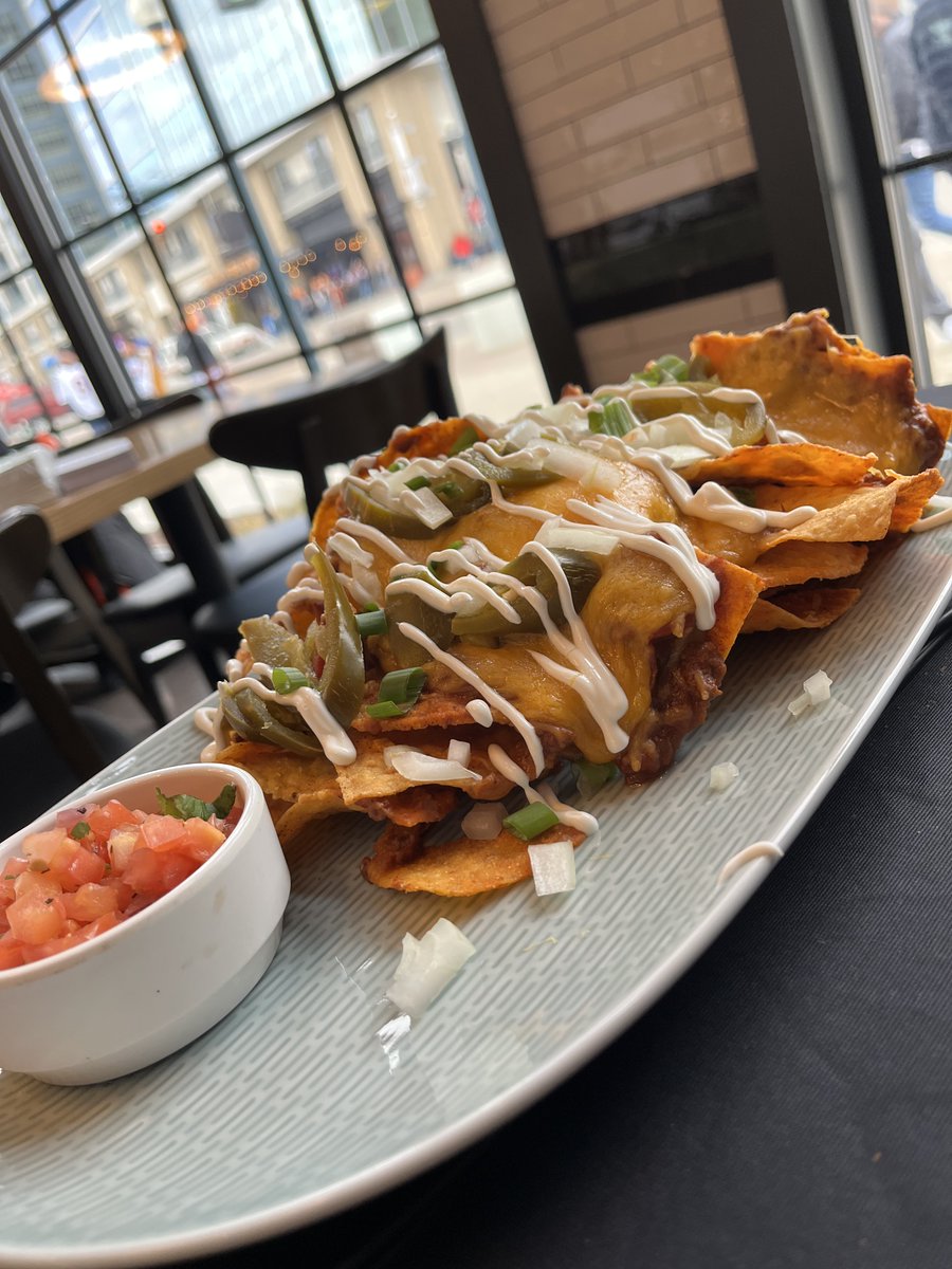 webn's tweet image. Can @MsRachelElliot finish these Filson Nachos before 11am??? She is officially on the clock ⏰ #RuleTheJungle #WhoDey