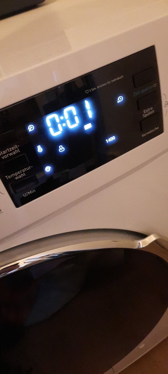 Längste Minute der Welt immer alter was is los mit Waschmaschinen
