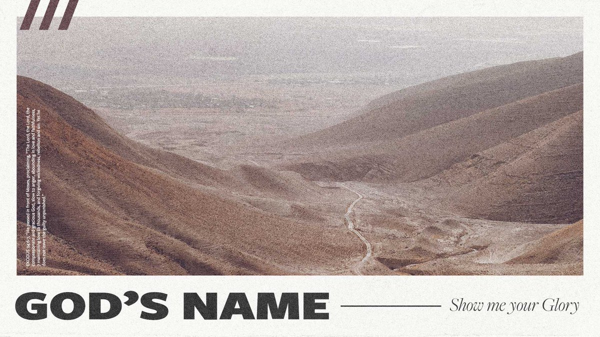 WATCH LIVE at 9:15 or 11 a.m.: kearneyefree.online.church

God's Name - Show Me Your Glory