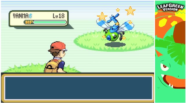 brazenphil's tweet photo. @ethandobbs A shiny Yanma in leafgreen. Still have it in my platinum save file https://t.co/8oyXVN0wpg