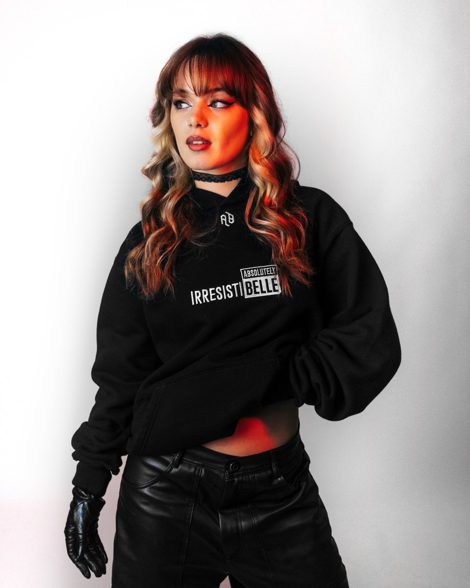 Sandra is wearing the black Absolutely Irresistibelle designer hoodie from our X-Belle Collection. Get your favorite Belle style now! absolutelybelle.com

#irresistibelle #BDGAF #AbsolutelyBelle #XBelleCollection #Drop0006 #irresistible