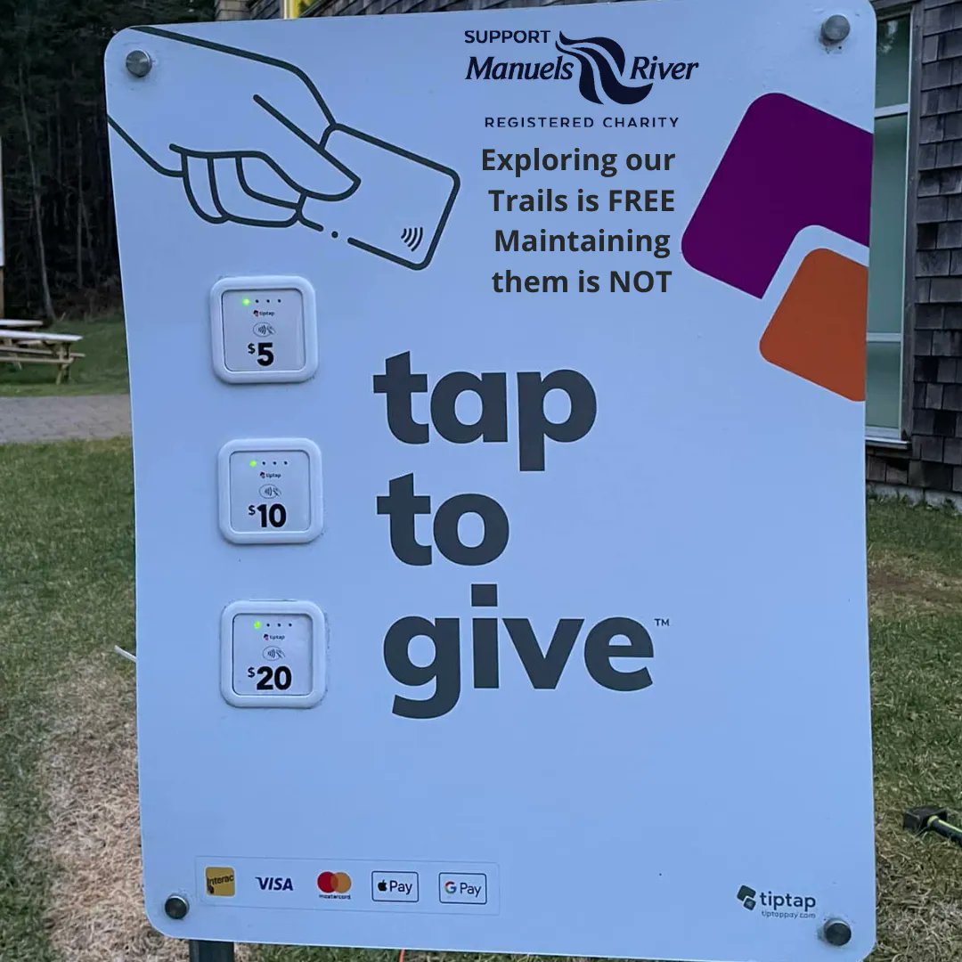 ManuelsRiver's tweet image. You might notice a new addition to our trails near the centre ... 
Tap to Give if you Love Our Trails!  💗

#TaptoGIve #Charity #Donate #ExploreCBS #ManuelsRiver