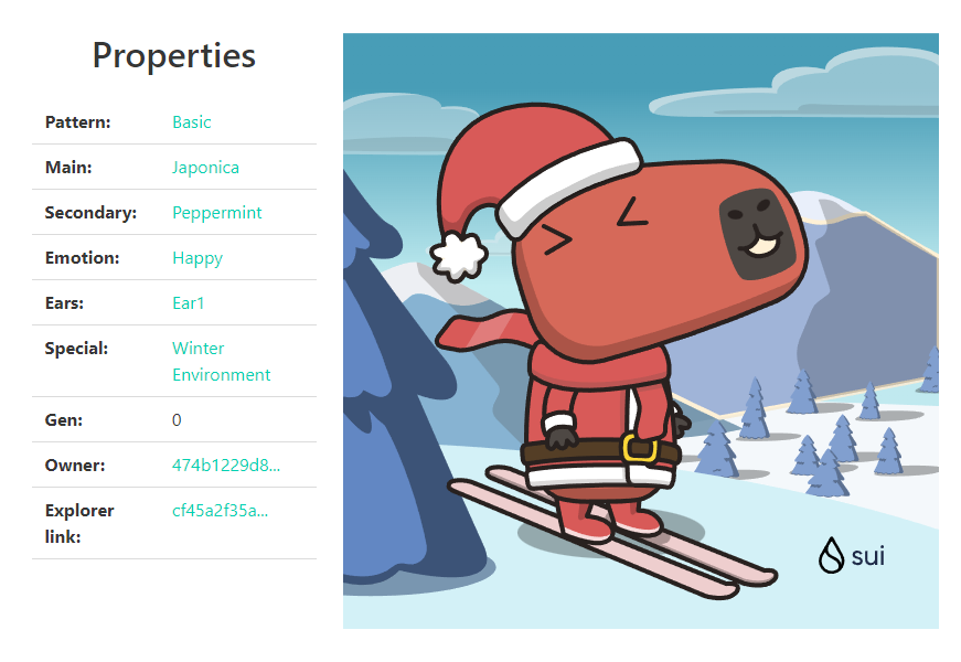 🎁 I just unboxed my Sui Holiday Capy! ❄️
was very happy because he wanted to ski into the forest to find his good friends,#CapyHolidays <a href="/SuiNetwork/">Sui</a>