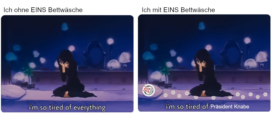 EinsFor's tweet image. Was hilft gegen den Winterblues, @followVadda? Richtig: ein gemütliches, hübsches Bett (und #Knaberaus)! #EINS #hierisreal #EINSBettwäsche #hieristmüde