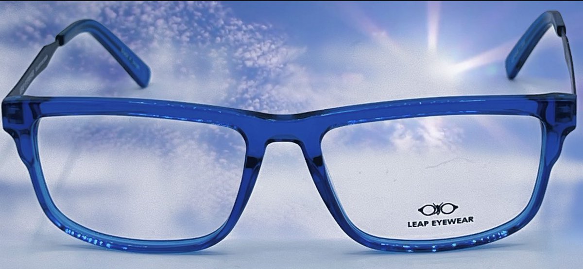 lance_flitter's tweet photo. Model: Jordan R. blue crystal acetate with blue beta titanium temples. https://t.co/8FpfhNK97s #LeapEyewear #independentbrand #LimitedEdition #eyewearfashion #optometrists #opticians https://t.co/PlfMDDANQE