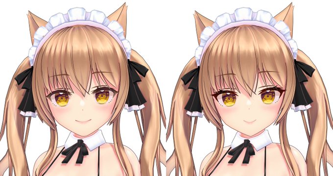 同じパラメータでデフォフェイスと比較してみるテスト 