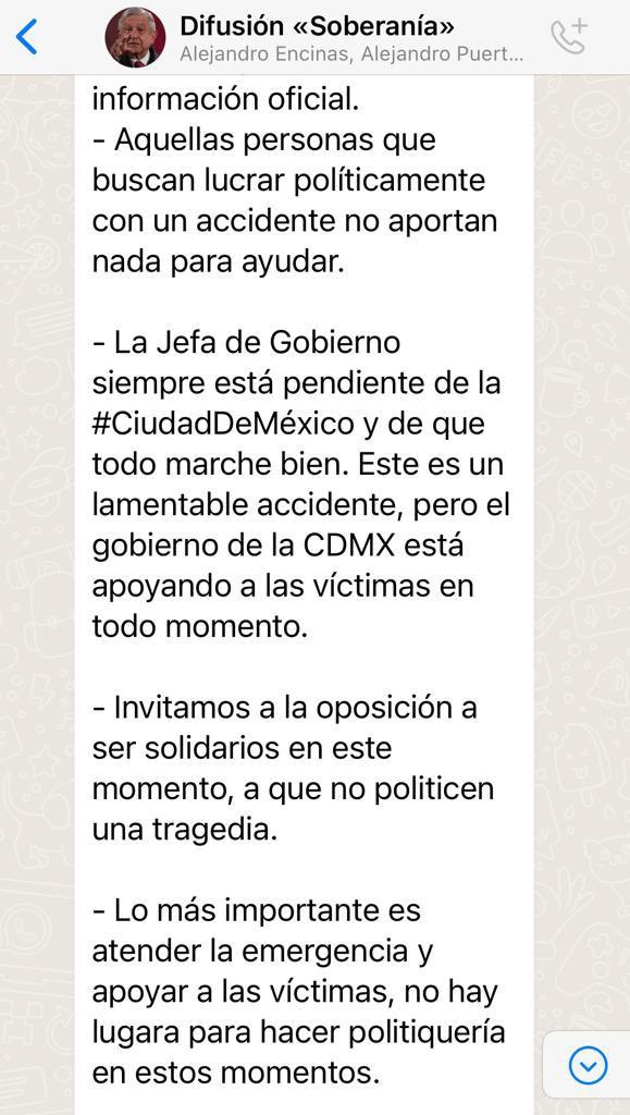 lumendoz's tweet photo. Tan se sabe culpable por la falta de mantenimiento del @MetroCDMX que la regenta @Claudiashein manda q su chalan @AntonioAttolini para aleccionar a los morenos @PartidoMorenaMx con lineas de comunicación para defender lo INDEFENDIBLE . #MetroDeLaMuerte https://t.co/E4xzSqF8HH