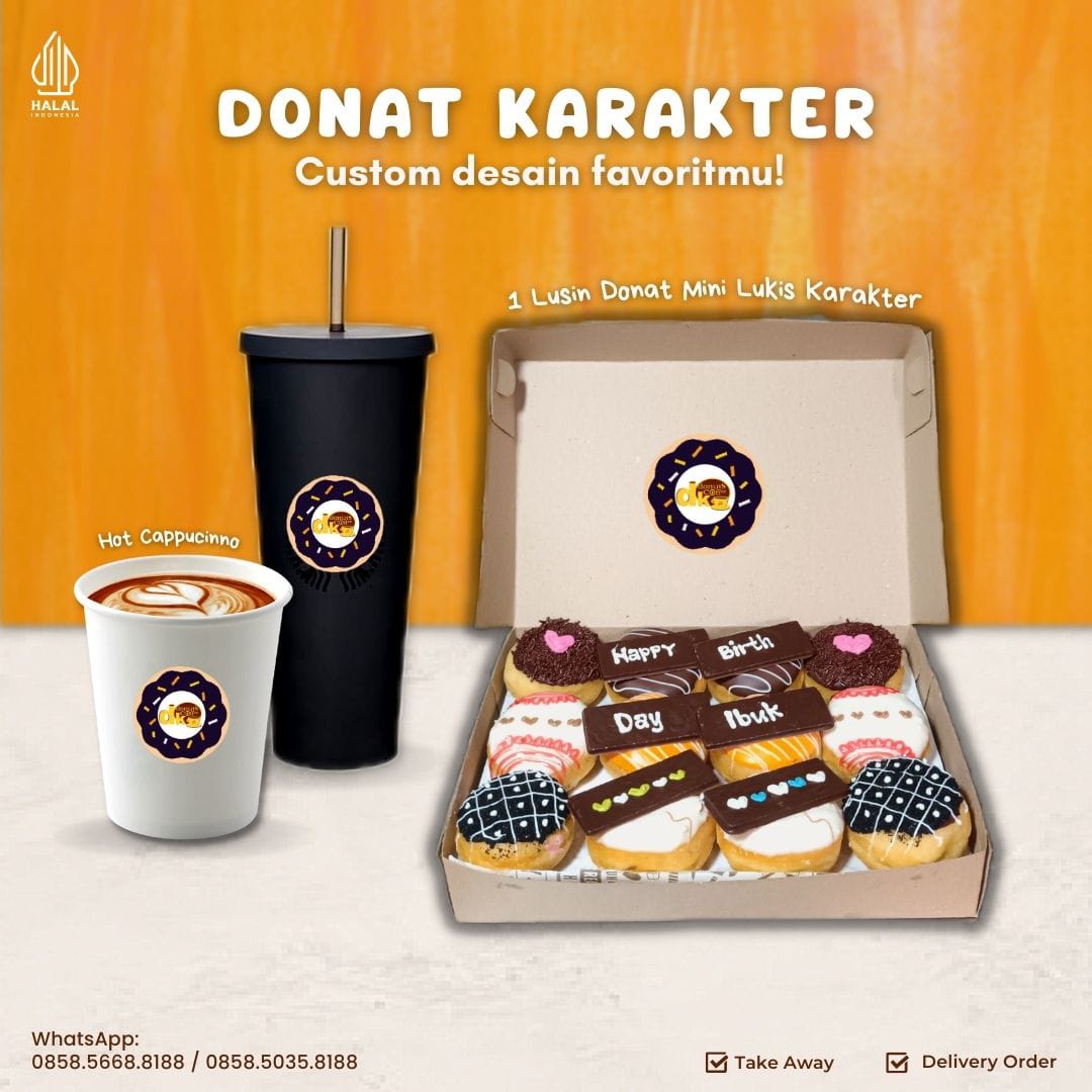 dkudonuts's tweet photo. Donat DKU Indonesia Enak Empuk Premium. Info Franchise/Cara Order @dkudonuts WA +62.858.5035.8188 atau +62.858.5668.8188. Tersedia di GrabFood &amp; GoFood Gojek.

Harga Donut Kopi DKU 2023: Donat Mini Rp36 Ribu/Lusin, Bomboloni 32K, Karakter Ultah 60K. #donatdku #dkudonuts #Jombang https://t.co/DMEF8Sja23
