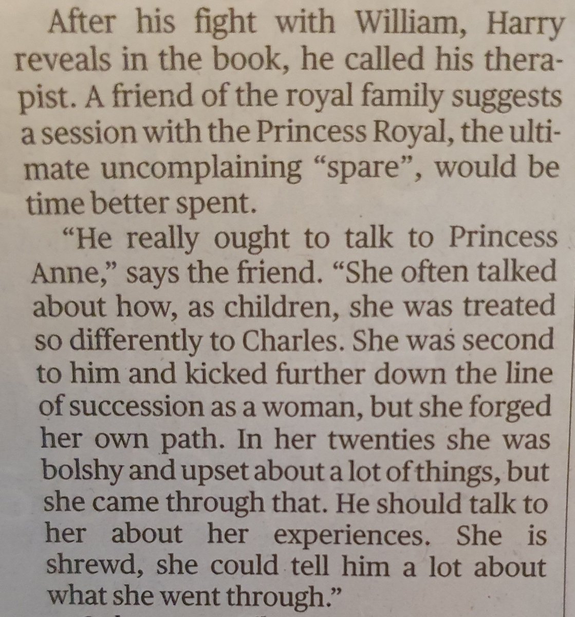 Why can't #PrinceHarry be more like Princess Anne? Good point by a friend of the #Royal Family in @thetimes