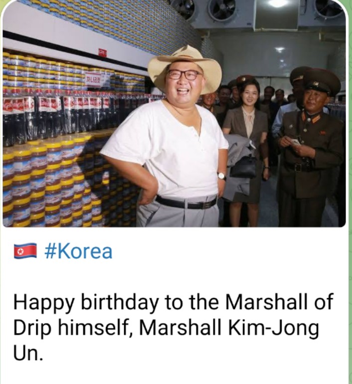 Happy Birthday Marshall Kim Jong-Un. 