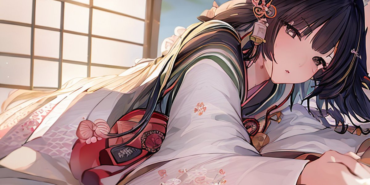 qB9FMm9mTTwJsEm's tweet image. #StableDiffusionGUI
#AIart 
#AIイラスト 
#和服 

おやすみツイートをしてみる。
…枕投げしたくなってきた。