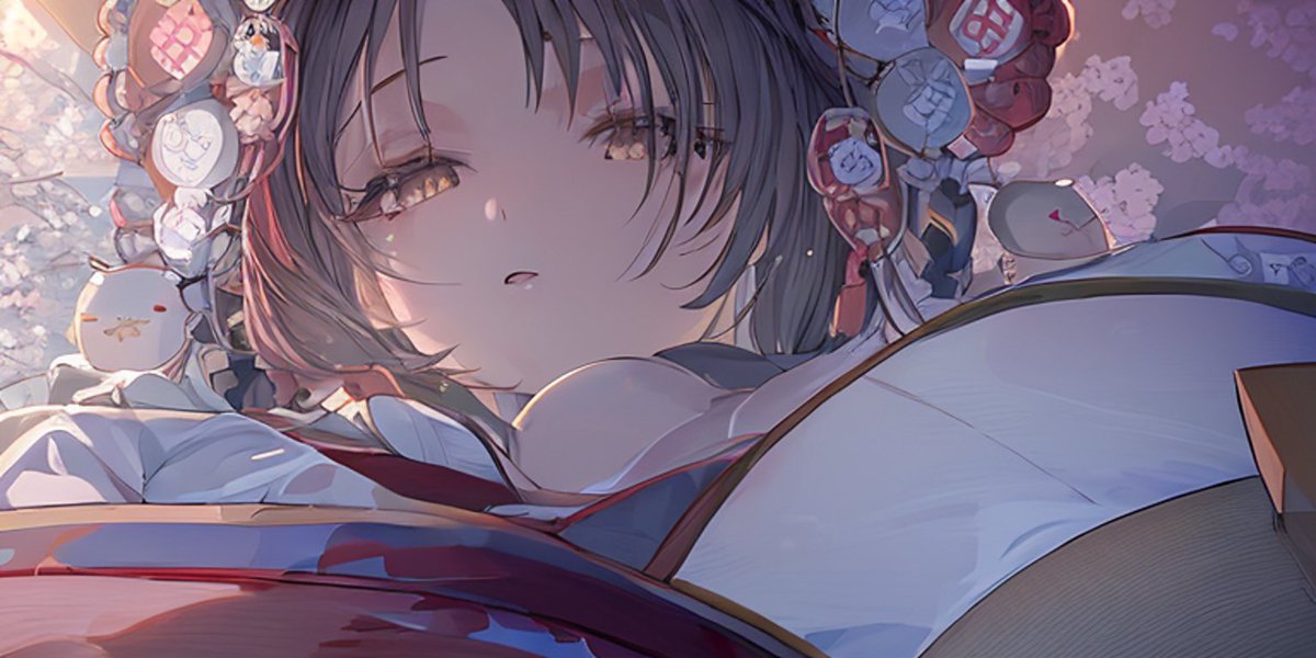 qB9FMm9mTTwJsEm's tweet image. #StableDiffusionGUI
#AIart 
#AIイラスト 
#和服 

おやすみツイートをしてみる。
…枕投げしたくなってきた。