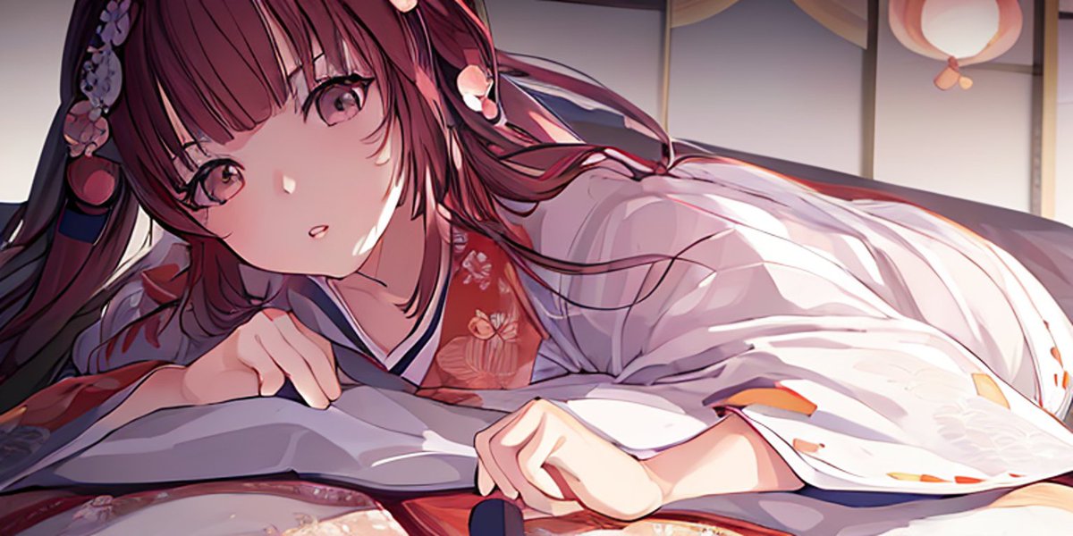 qB9FMm9mTTwJsEm's tweet image. #StableDiffusionGUI
#AIart 
#AIイラスト 
#和服 

おやすみツイートをしてみる。
…枕投げしたくなってきた。