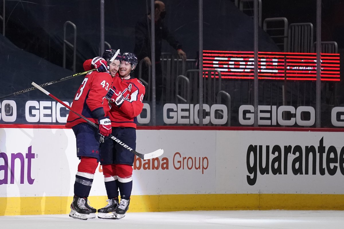 CapitalsPR's tweet photo. CAPS TODAY: Nicklas Backstrom and Tom Wilson will make their season debuts today versus Columbus. Backstrom has recorded 1,011 points (264g, 747a) in 1,058 career games. Wilson set career highs in goals, assists, and points in 78 games last season. https://t.co/HecIC0ECg1 https://t.co/UeaiqR7Nfh